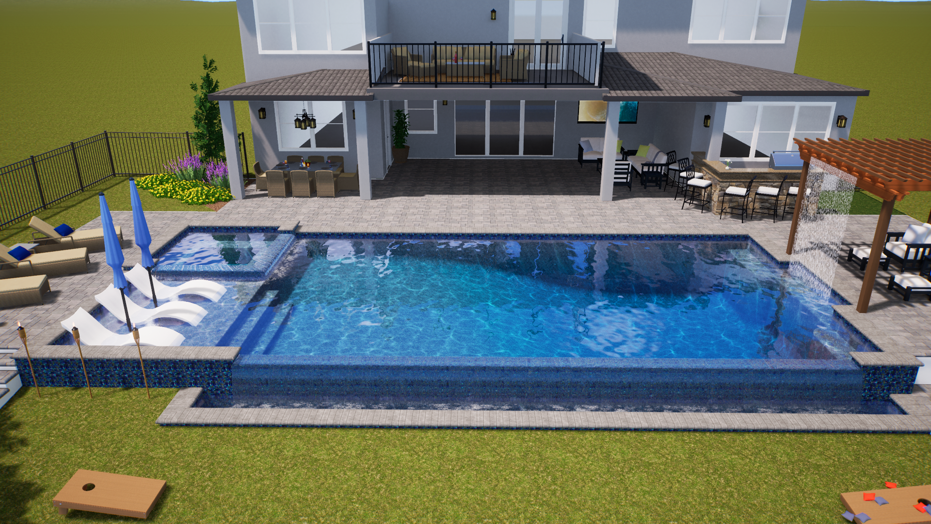Large Infinity Edge Pool
