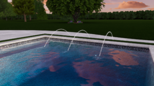 Pool Design with Deck Jets