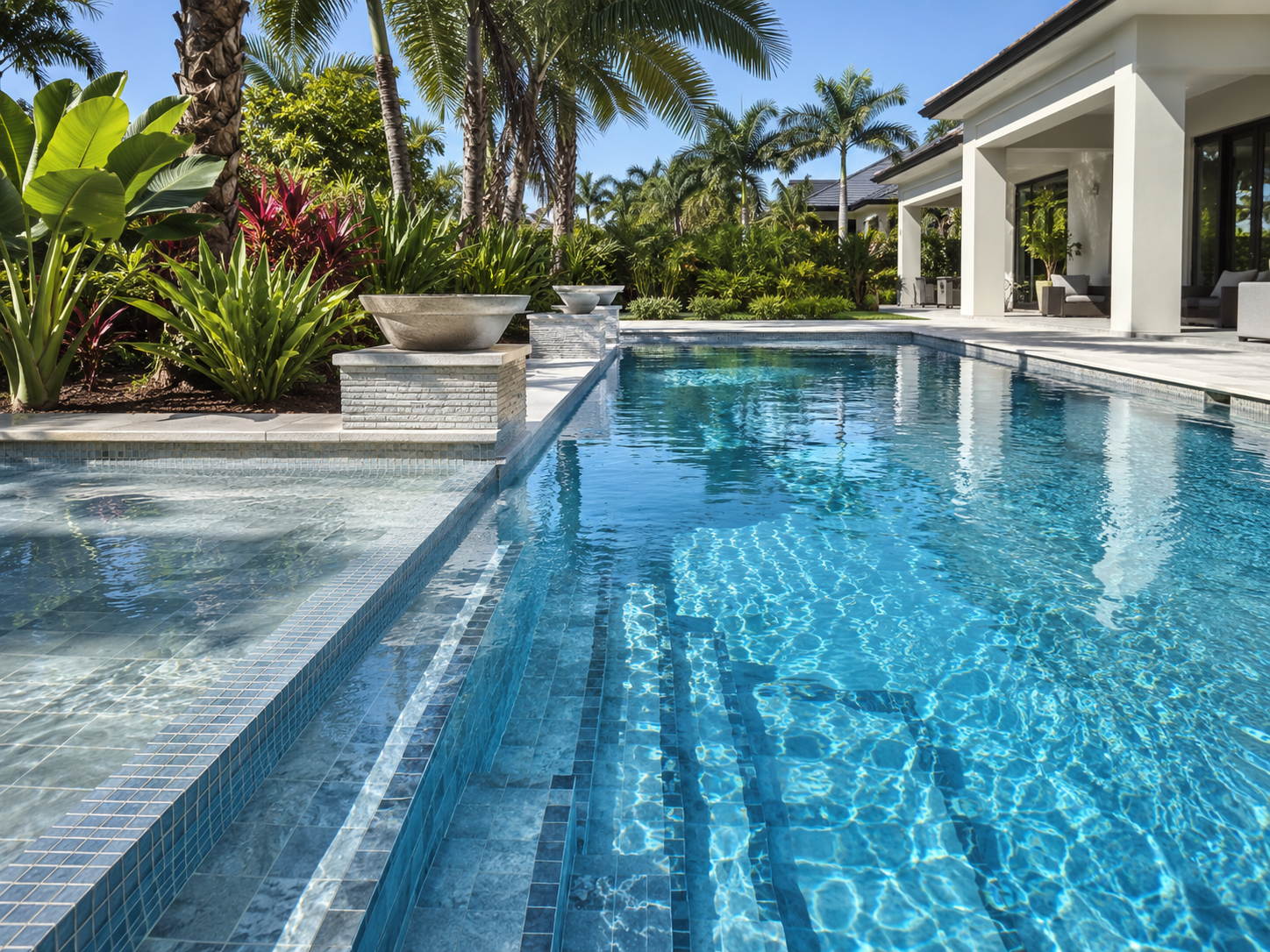 Tiled Pool Interior Photo